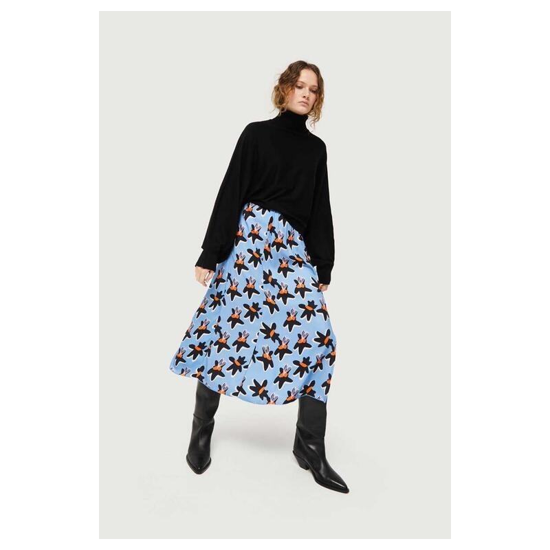 Falda midi estampado floral Calatea.