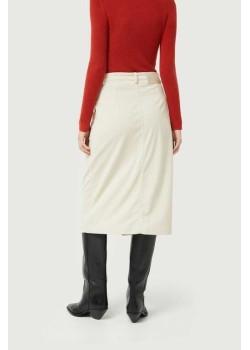 Falda midi de pana blanca. 2
