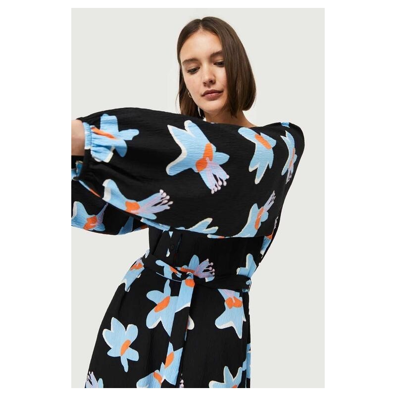 Vestido largo estampado floral Caletea.