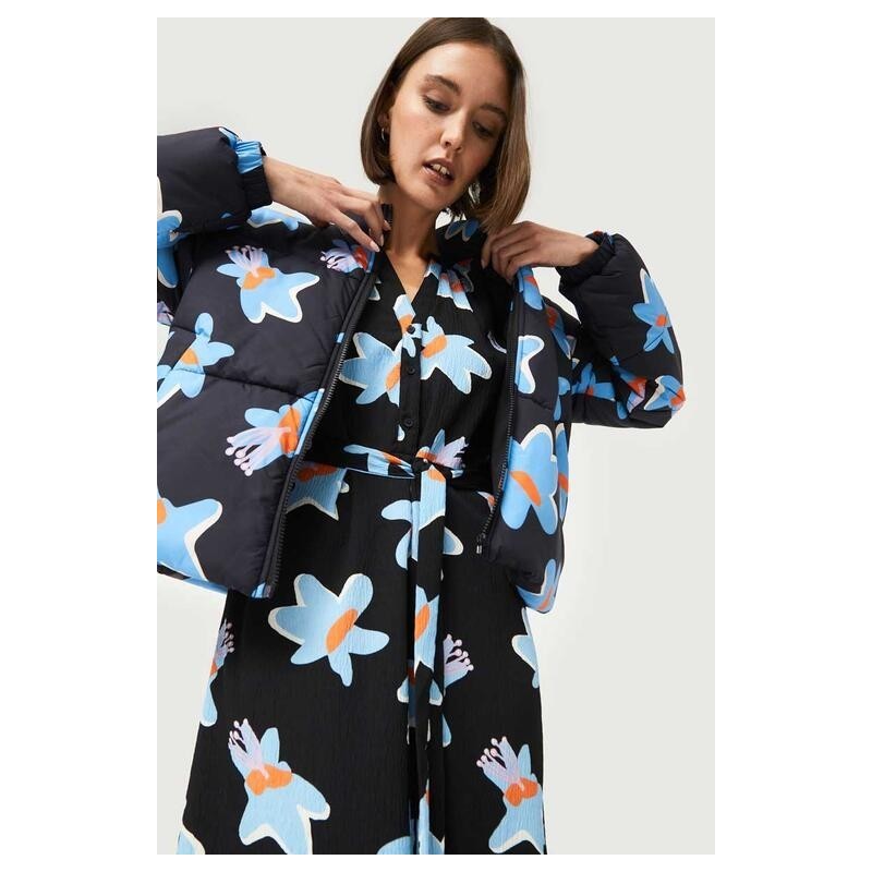 Vestido largo estampado floral Caletea.