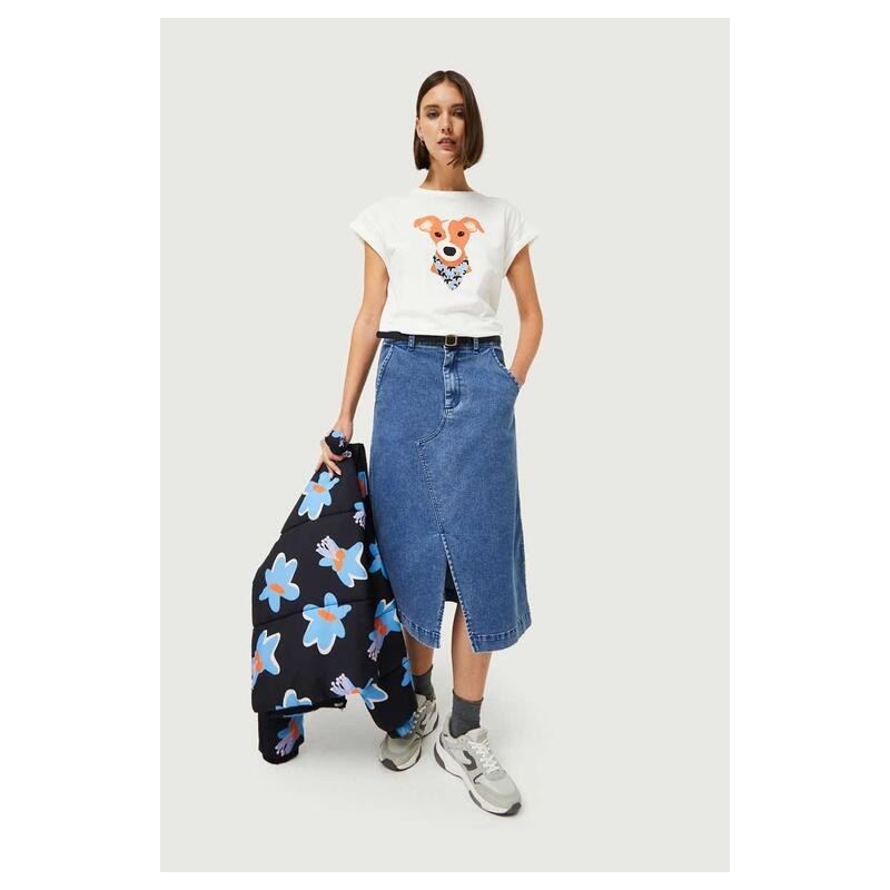 Camiseta con print de perro.