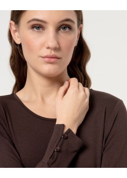 Camiseta escote redondo,manga larga. 2