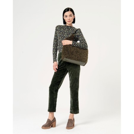 Top cuello perkins drapeado.