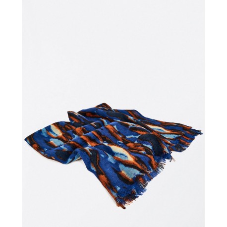 Pañuelo foulard de viscosa estampado.