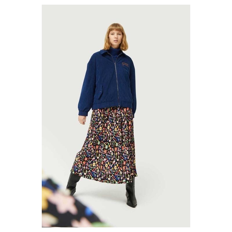 FALDA LARGA ESTAMPADO FLORAL PEQUEÑO.