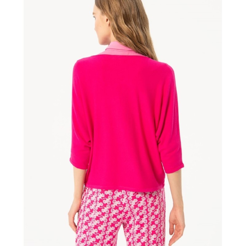 Jersey escote pico,manga murciélago.