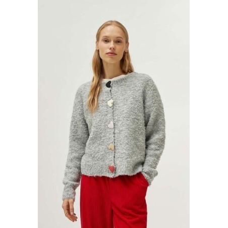 Cárdigan detalle de corazones grandes.