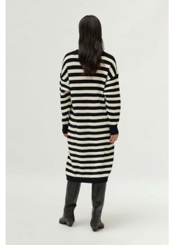 Vestido de punto rayas negras. 2