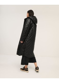 ABRIGO ACOLCHADO,FORRO BORREGUITO,NEGRO. 2