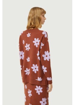Jersey de punto jacquard estampado de flores. 2