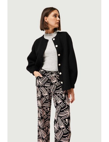 Top de punto canalé.