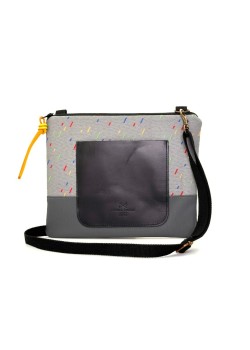 BANDOLERA MINI CUADRADA CON BOLSILLO.