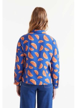CAMISA FLUIDA ESTAMPADO DE PÓMELOS. 2