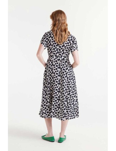 VESTIDO MIDI ESTAMPADO TERRAZO.