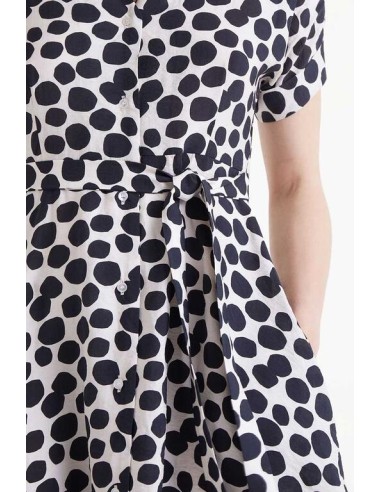 VESTIDO MIDI ESTAMPADO TERRAZO.