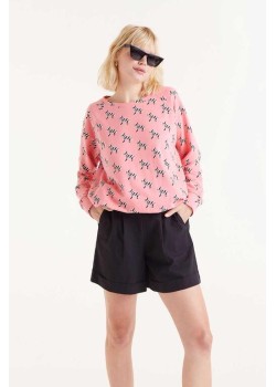 SUDADERA DE FELPA CON ESTAMPADO SAFARI.