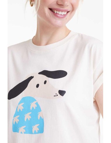 CAMISETA PRINT DE PERRO DOVE.