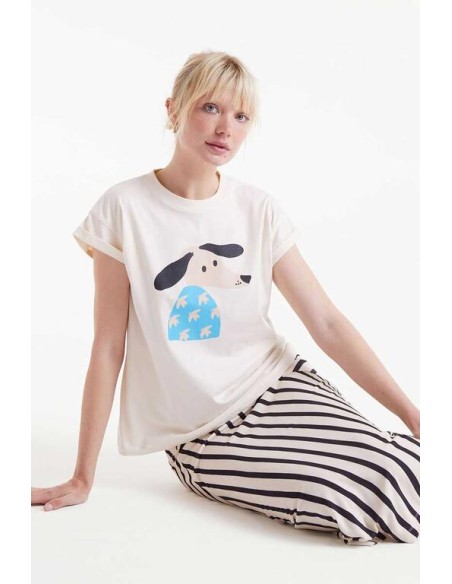 CAMISETA PRINT DE PERRO DOVE.