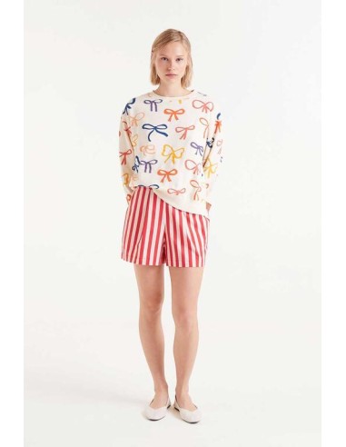 SUDADERA ESTAMPADO DE LAZOS.