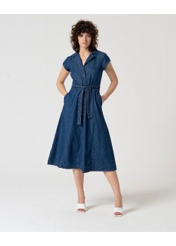 VESTIDO CAMISERO CON CINTURÓN.