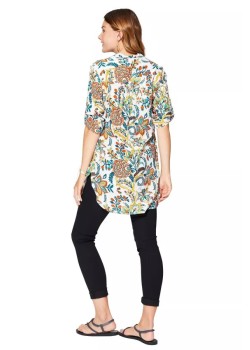 TÚNICA ESTAMPADA CON MANGA. 2