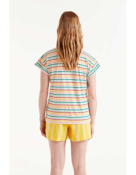 CAMISETA ESTAMPADO DE RAYAS SOJU.