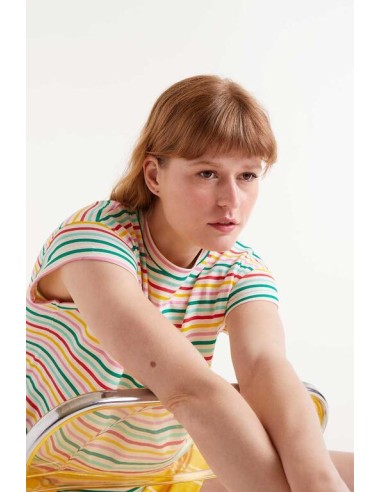 CAMISETA ESTAMPADO DE RAYAS SOJU.