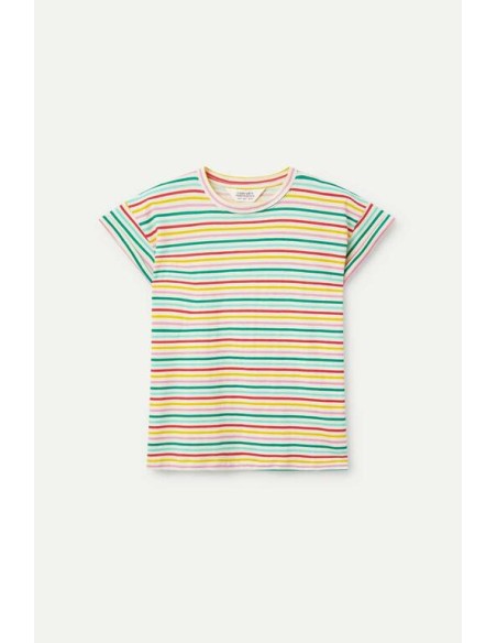 CAMISETA ESTAMPADO DE RAYAS SOJU.