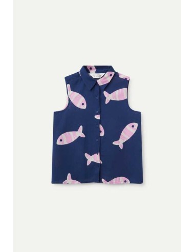 CAMISA RAYÓN LENZING "ECOVERO"CON ESTAMPADO EUREKA.