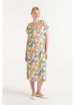 VESTIDO MIDI ESTAMPADO BÁNANA.