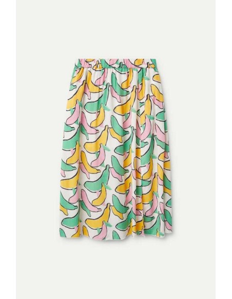 FALDA MIDI ESTAMPADO BÁNANA.