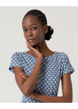 VESTIDO MIDI CON VUELO Y CUELLO BARCA. 2