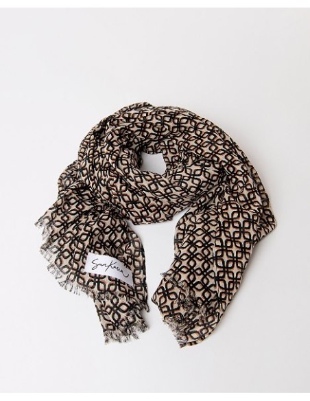 FULAR ESTAMPADO FORMA RECTANGULAR 100X180CM.