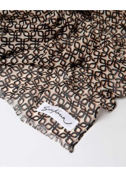 FULAR ESTAMPADO FORMA RECTANGULAR 100X180CM. 2