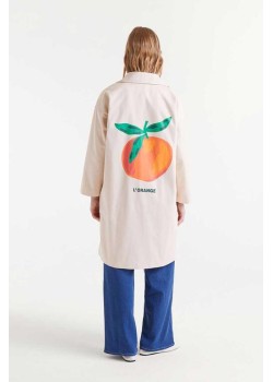 GABARDINA CON ESTAMPADO DE NARANJA. 2