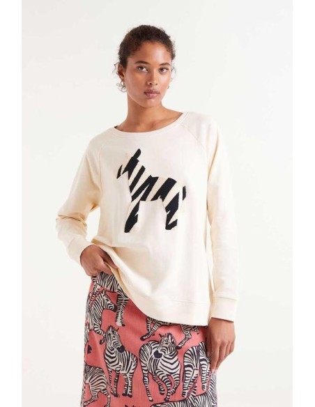 SUDADERA PRINT CEBRA.