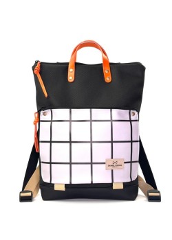 MOCHILA BOOK HOLDER ICONIC,CUADRICULADO.