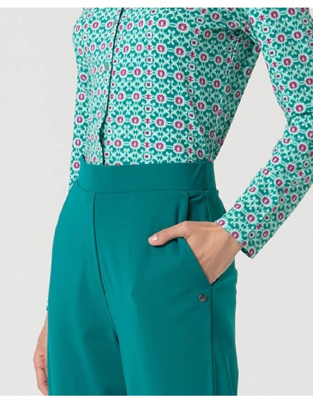 PANTALÓN RECTO TIPO PITILLO.