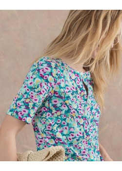 Camiseta escote barco manga al codo 2