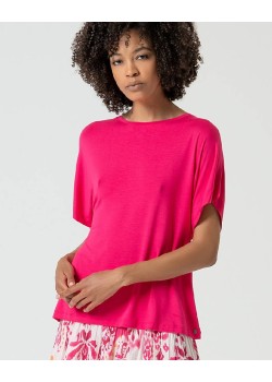 Camiseta oversize escote barco