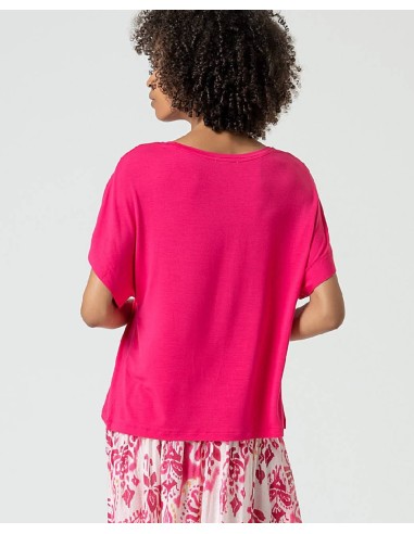 Camiseta oversize escote barco