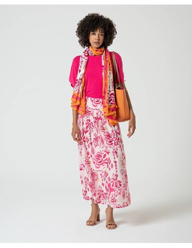 Camiseta oversize escote barco