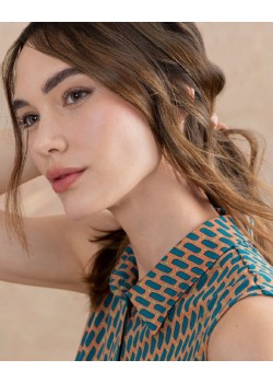 Camisa sin mangas Turquesa 2