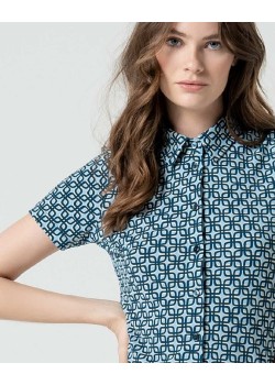 camisa manga corta azul 2