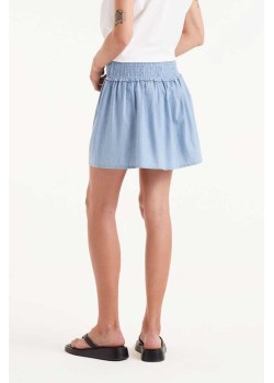 FALDA CORTA EFECTO DENIM. 2
