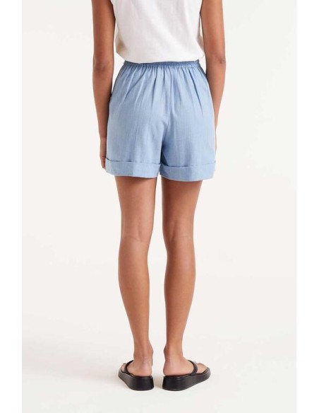 SHORT BOTONES EFECTO DENIM.