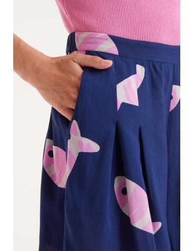 SHORT RAYÓN LENZING "ECOVERO"CON ESTAMPADO EUREKA.