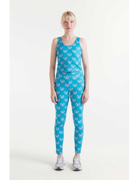 TOP DEPORTIVO ESTAMPADO  DE LAZOS.