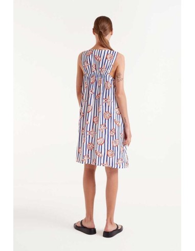 VESTIDO CORTO ESTAMPADO DE RAYAS NEMO.