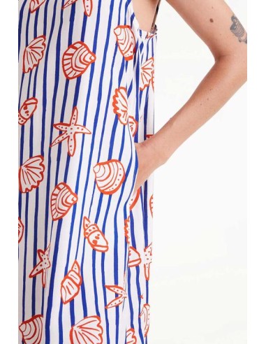 VESTIDO CORTO ESTAMPADO DE RAYAS NEMO.